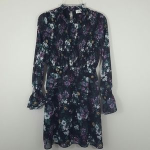 PINK ROSE Romantic Floral Dress-Small